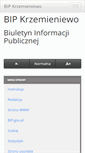 Mobile Screenshot of bip.krzemieniewo.pl