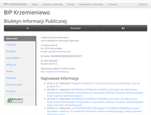 Tablet Screenshot of bip.krzemieniewo.pl